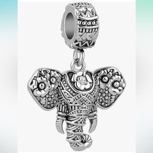 Elephant sterling silver charm for Pandora bracelets New!